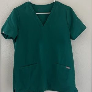 FIGS green scrub top